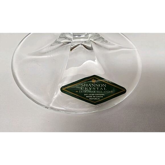 Godinger Shannon Set Of 3 Dublin 14 oz Crystal Footed Water/ Iced Tea Goblets - Picture 4 of 6